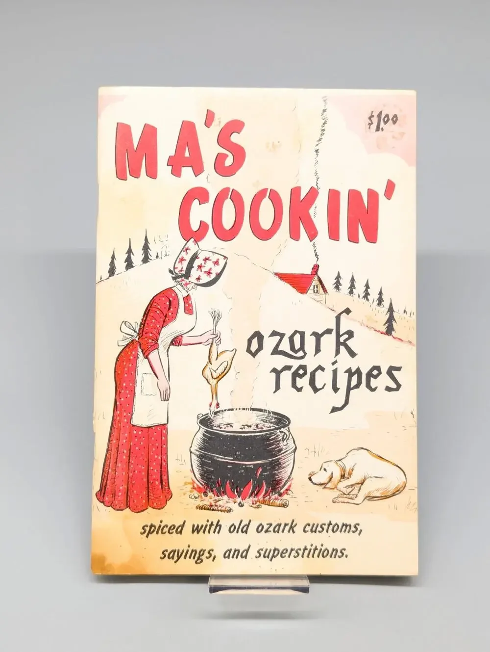 Ma's Cookin' Mountain Recipes Cookbook Ozark Edition Vintage 1969